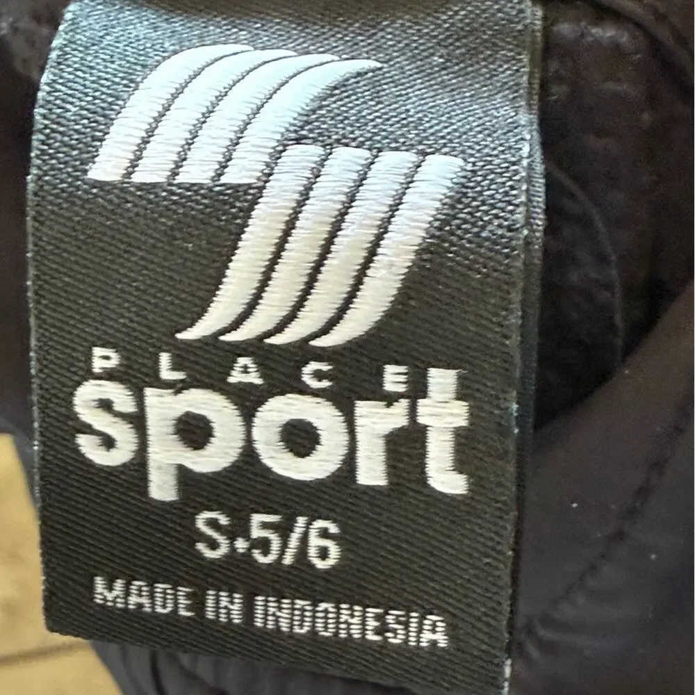 The‎ Children’s Place Sport Black Quilted Pullover Hoodie Jacket S 5-6